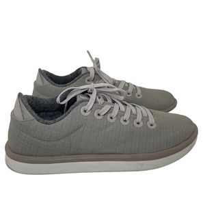 Allbirds Wool Piper Woven Pewter Grey Lace Up Shoes Womens Size 8